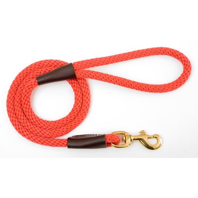 Mendota Snap Leash - Red, 1/2" X 6'