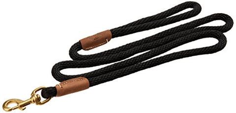 Mendota Snap Leash - Black, 1/2" X 6'
