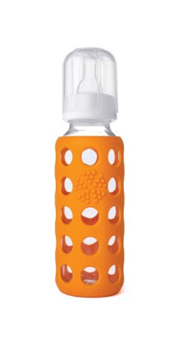 Lifefactory 9 Ounce Baby Bottle (SET OF TWO), color = Raspberry
