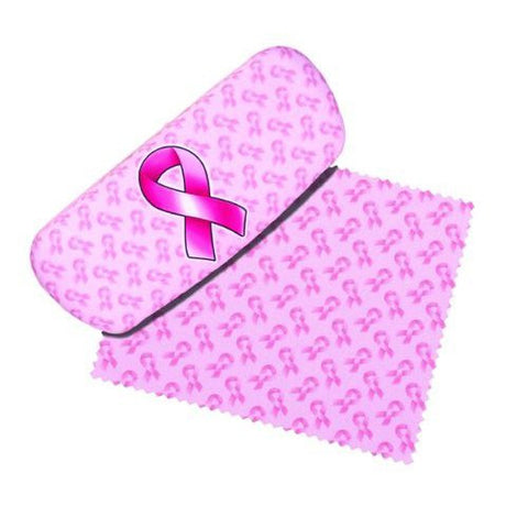 Pink Ribbon Eyeglass Case