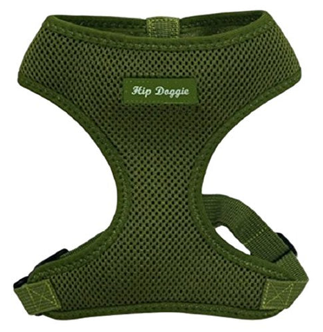 Hip Doggie Ultra Comfort Harness Vest - Olive Green, Medium