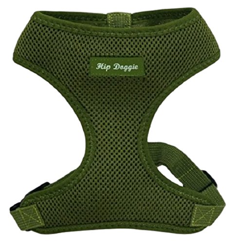 Hip Doggie Ultra Comfort Harness Vest - Olive Green, Small