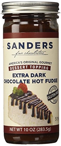 Dessert Toppings, Extra Dark Chocolate Hot Fudge Topping, 10 oz Jar