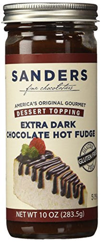 Dessert Toppings, Extra Dark Chocolate Hot Fudge Topping, 10 oz Jar