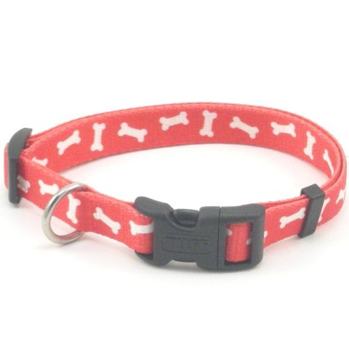 PET ATTIRE AdjCollar 58 x 10-14 - Red Bone