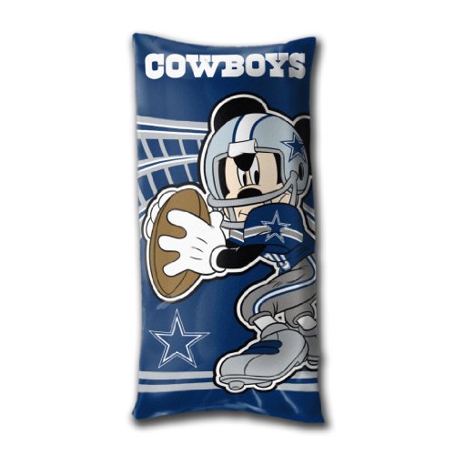 Dallas Cowboys NFL Mickey Folding Body Pillow 18”x36”