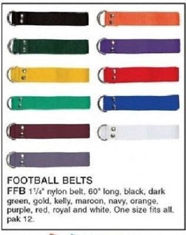 Football Belts, Dark Green