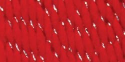 Bernat Happy Holidays  Yarn Silvered Red 240 Yards 3.5 OZ
