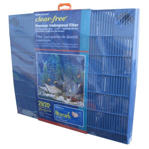 Aquarium Undergravel Filter, Clear-Free Premium UG Filter-20L/29 Gallon
