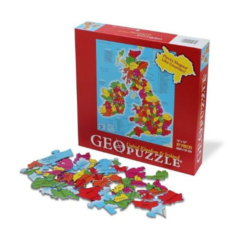 GeoPuzzle United Kingdom/Ireland 97 pieces