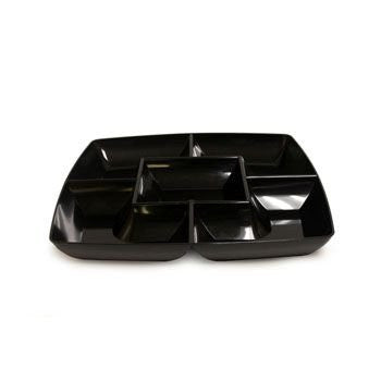 Simply Squared Collection 12" Square Chip & Dip - Black