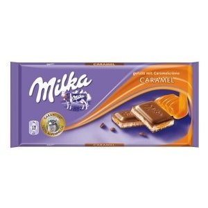 Milka Caramel Filled Chocolate Bar, 3.5 oz