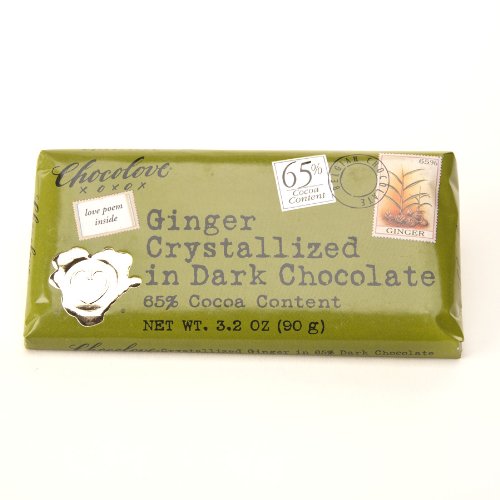 Ginger in Rich Dark Chocolate Bar, 3.2 oz