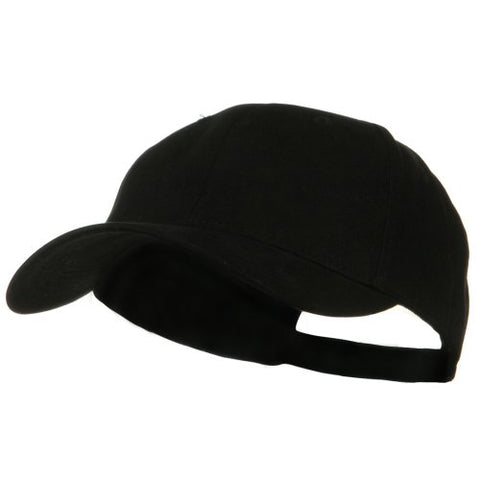 e4Hats, New Big Size Deluxe Cotton Cap - Black (fitting from XL to 3XL)