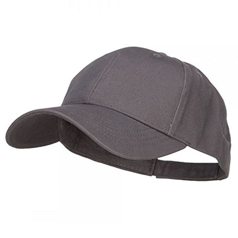 e4Hats, New Big Size Deluxe Cotton Cap - Charcoal (fitting from XL to 3XL)