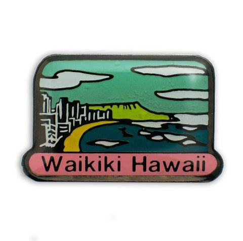 Hawaiian Pin - Waikiki Beach