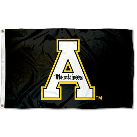 Appalachian State Block A Black 3x5 Flag