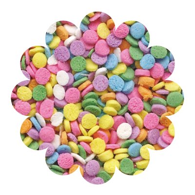 Pastel Sequins Edible Confetti, 2.6 oz