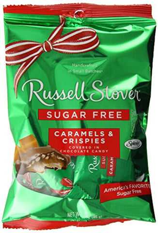 Sugar Free Crispy Caramels, 3 oz. Bag