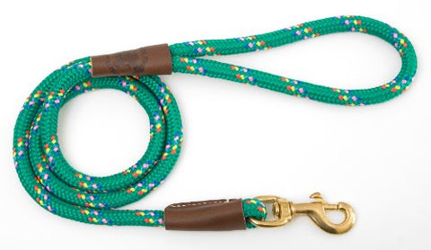 Mendota Snap Leash - Kelly Confetti, 1/2" X 6'