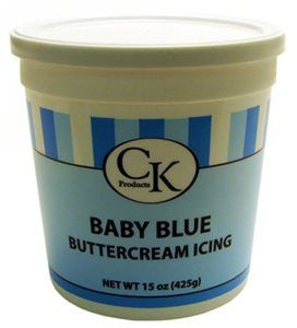 Baby Blue Decorating Buttercream Icing, 15 oz. tub