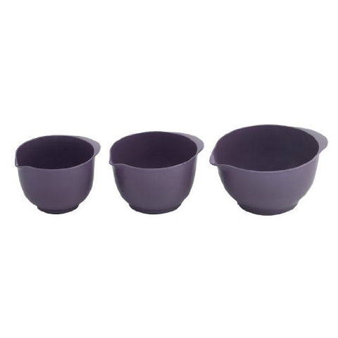 Purple Melamine 3pc Nesting Bowl