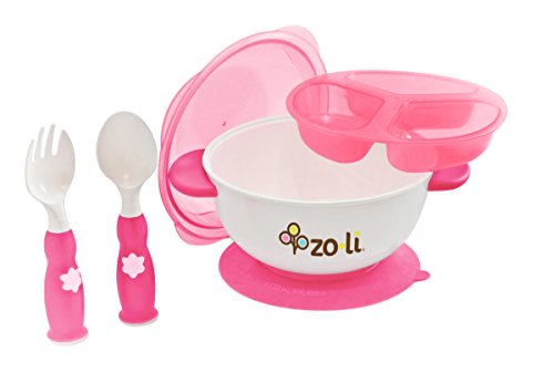Stuck Suction Feeding Bowl Kit - Pink