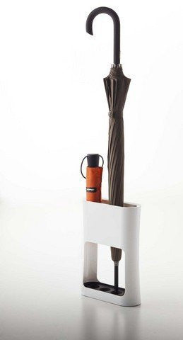 Oval Umbrella Stand - White