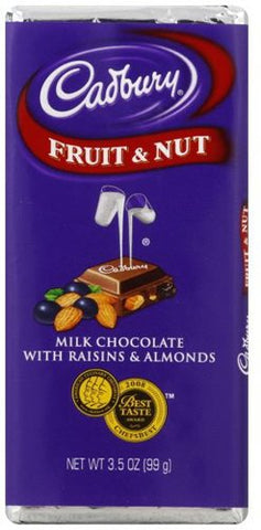 Cadbury Fruit & Nut Covered Chocolate 3.5 oz