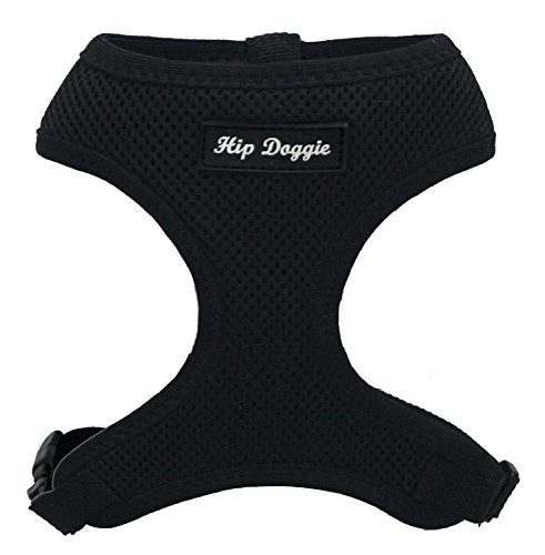 Hip Doggie Ultra Comfort Harness Vest - Black, 2X-Large