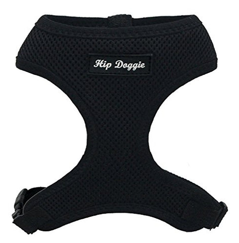 Hip Doggie Ultra Comfort Harness Vest - Black, 2X-Large