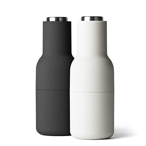 Bottle Grinder, small, carbon/ash 2 pack, steel lid