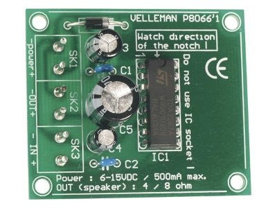 3W Mono Amplifier, 1.6 x 1.9"