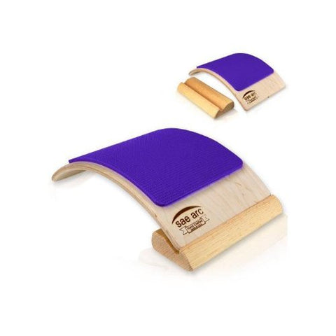 Back & Lumbar Stretcher, 2 in 1 Adjustable Stretcher (Purple)