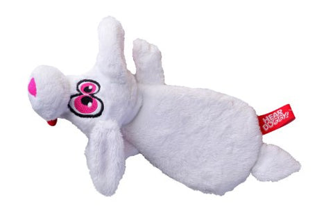 Hear Doggy Flatties - White Rabbit 8"