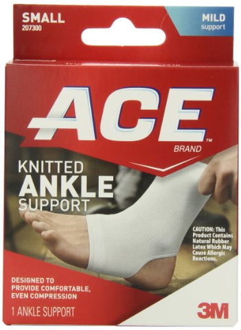 ACE Knitted Ankle Support, Small (Pack of 2)