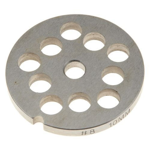 # 8 Stainless Steel Grinder Plate - 10mm (3/8 Inch)