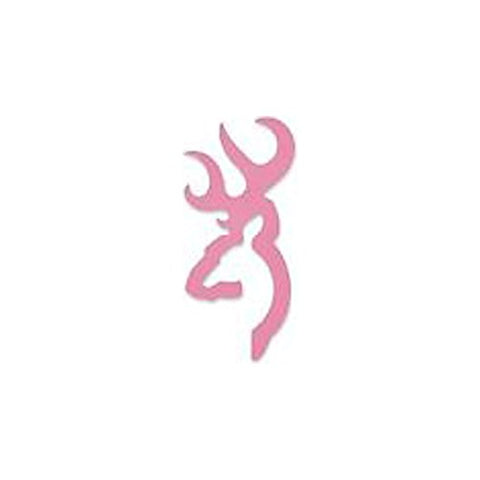 Browning, Merchandising / Advertising, Buckmark Decal Pink, 6" overall