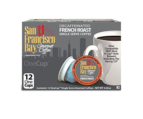 San Francisco Bay Gourmet Coffee OneCup Decaf French Roast 12 Count