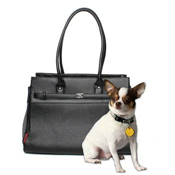 Bark n Bag Monaco Tote Pebble Grain - Black