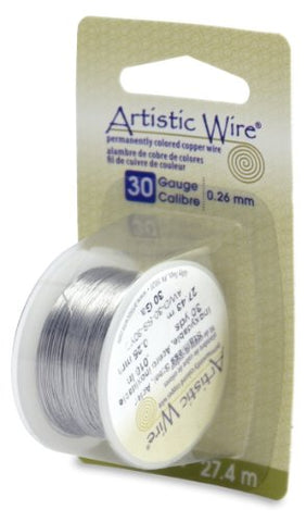 Artistic Wire, 30 Gauge (.26 mm), Stainless Steel, 30 yd (27.4 m)