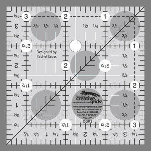 Creative Grids Quilt Ruler 3-1/2in Square