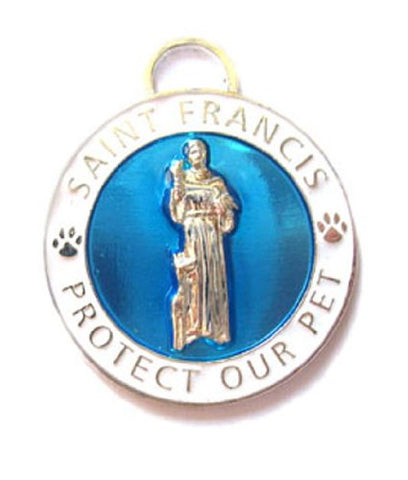 Luxepets St. Francis Charm - Blue, Large
