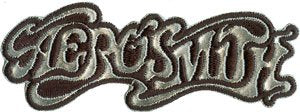 Aerosmith Silver and Black 70s Logo - Iron on Patch