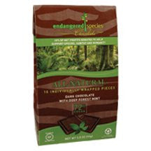 Endangered Species Rainforest Dark Chocolate with Mint 3.5 OZ