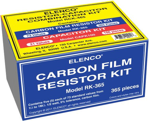 465pc. Combo Resistor/Capacitor Kit