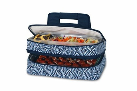 Entertainer Hot & Cold Food Carrier (Color: Blue Diamond)