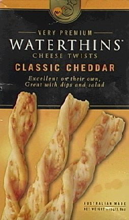 Waterthins Classic Cheddar Cheesetwist 3.9 OZ