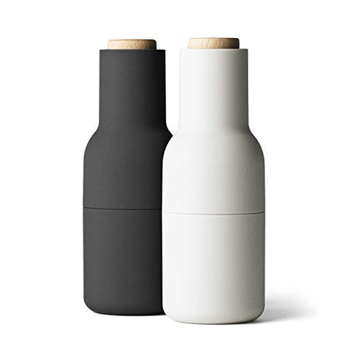 Bottle Grinder, small, carbon/ash 2 pack, wood lid