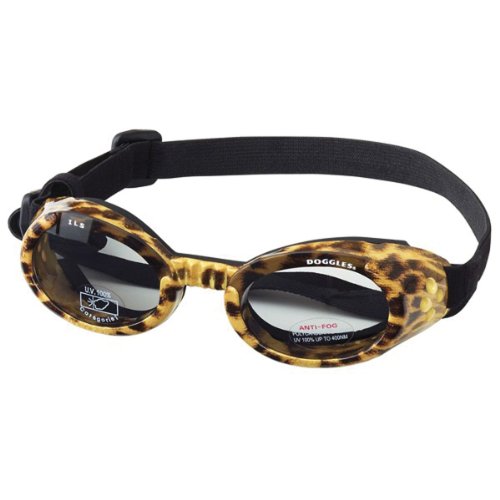 Doggles ILS Leopard Frame/Smoke Lens, Small